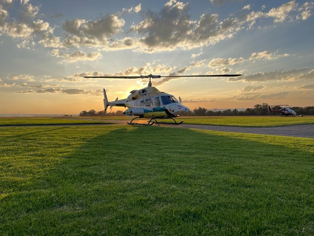 A Helicopter of Hope Bell Aircraft Helping Rocket EMS Save Lives in
